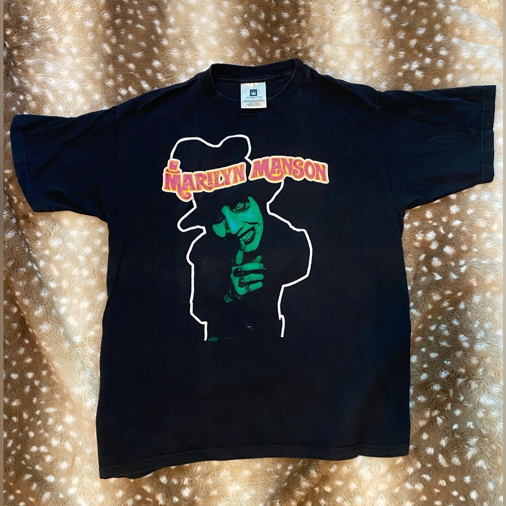 VTG 90’s Marilyn Manson And The Spooky Kids Tour T Shirt True Vintage 1995 Sz L
